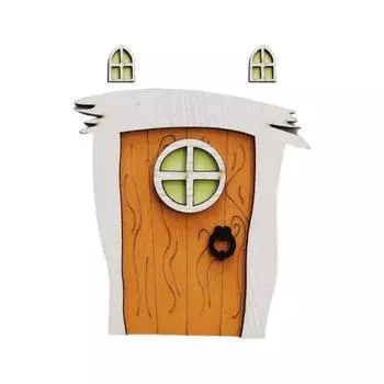 Безопасная Сказочная Дверь Светится Ночью Миниатюрное Украшение Сделай Сам C