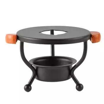 Безопасная старинная подставка для ложки для запечатывания воска, плавильная печь для запечатывания воска с деревянными ручками для конвертов