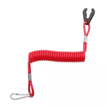 Безопасная веревка для пожаротушения моторной лодки Растягивающийся переключатель Пламегасящая веревка для моторной лодки красный