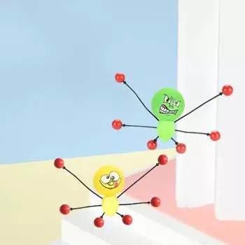 Безопасная высокоэластичная снимающая стресс пластиковая катящаяся липкая настенная игрушка антистресс подарки на день рождения игрушка-паук жёлтый