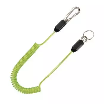 Безопасная желтая спираль Top Slim Square, выполненная в форме 4 квадратных спиралей, что предотвращает спутывание (ТОП) шнур, зеленый, Япония, SFC-212SYG