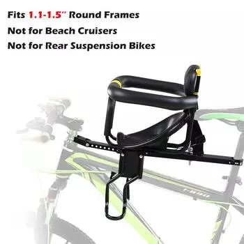 Безопасное детское велосипедное сиденье, переднее детское сиденье для велосипеда, детское седло с ножными педалями, поддержка спинки для Hard Backrest
