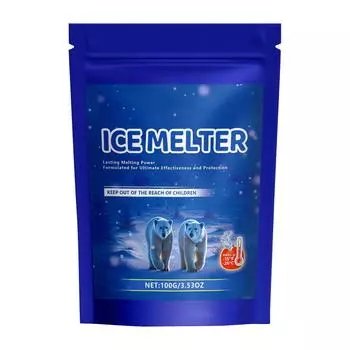Безопасное для животных средство для таяния льда, подходит для таяния льда на бетоне, снеготаяния, эффективно при температуре ниже -15 градусов для удаления снега и переноски обледенения. 100 г One Size фиолетовый