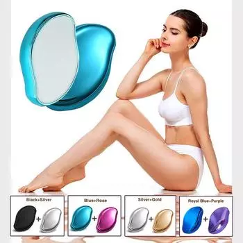 Безопасное и безболезненное средство для удаления волос из хрустального стекла легко очищается и удаляет волосы на теле.. Его можно использовать повторно для мужчин и женщин.