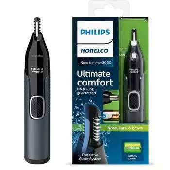 Безопасное лезвие Philips, водостойкое средство для удаления волос в носу с 2 головками, NT3600, разные цвета