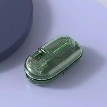 Безопасное нарезание таблеток, Резак и разделитель таблеток с дозатором, Ежедневное использование, Витамины, Таблетки, Точное и простое нарезание, Дорожный размер, Без BPA