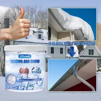 Безопасное таяние частиц льда Частицы для таяния снега Противообледенительные частицы Тепловой ген белый