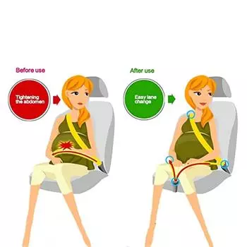 Безопасность Автокресло Ремень безопасности Защитник Регулятор Комплект Удлинитель Регулятор Ремня Безопасности Беременность Автокресло Уменьшение Компрессии Комфорт Прочный розовый