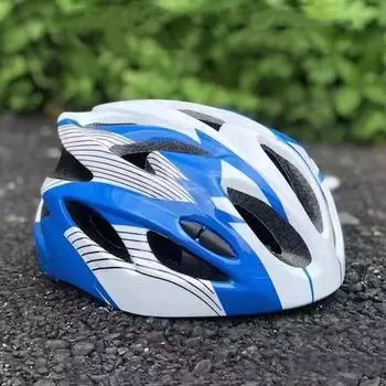 Безопасность Детский Велосипедный Шлем Регулируемый Шоссейный Велосипед Защитная Шапка Кепка Горный Шоссейный Велосипед синий/чёрный