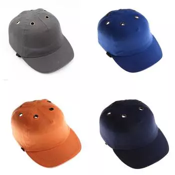 Кепка-каска бейсбольная, каскетка с защитой, цвета в ассортименте оранжевый