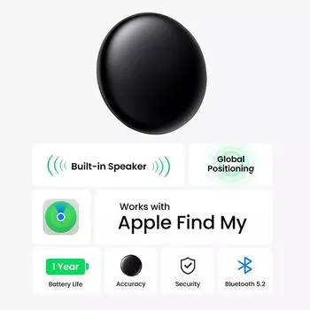 Безопасность Смарт Трекер Через Apple Find My Key Bluetooth GPS Трекер Для Наушников Багаж MFi Finder IOS Смарт Тег Замена