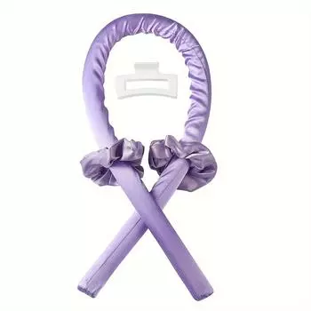 Безопасные бигуди для длинных волос, щипцы для завивки без нагрева, повязка на голову, без нагрева, кудри для сна на ночь, инструмент для укладки ленивых волос своими руками золотистый