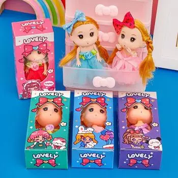 Безопасные куклы для маленьких девочек, красивые игрушки для девочек, подвижные шарнирные куклы для малышей 1 pc random