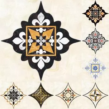 Безопасные наклейки Водонепроницаемые самоклеящиеся симметричные узоры 4