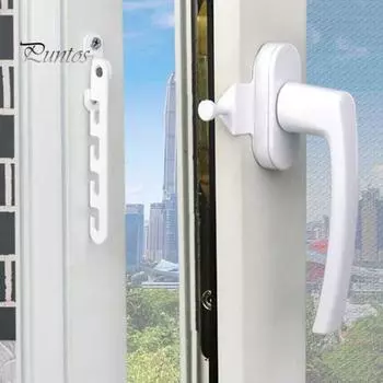 Безопасные прочные оконные аксессуары, ограничитель окон, высокопрочный дверной оконный стопор для комнаты белый