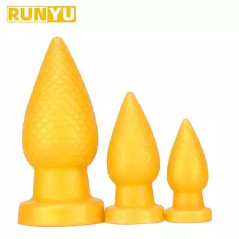 Безопасные силиконовые анальные пробки Анальная пробка унисекс сексуальная пробка 3 разных размера секс-игрушки для взрослых для мужчин и женщин S