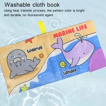 Безопасные, устойчивые к разрывам, визуальное восприятие, игрушки для прорезывания зубов, детские цветные тканевые книжки, игрушечная ткань, погремушка B