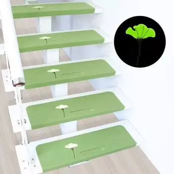 Безопасный Бесшумный Противоскользящий Водопоглощающий Самоклеящийся Напольный Коврик Коврик для Лестницы Накладка на Ступень Коврик для Ступени Ковер 55cm-Light Green-Style D