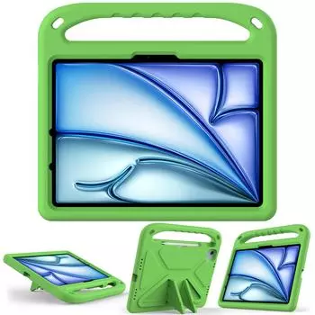 Безопасный для детей планшет EVA для iPad Pro 13 Air 13 2024 A2926 A3007 A2903 A2904 Противоударная подставка Прочный чехол с держателем для карандашей iPad Pro 13 2024 чёрный