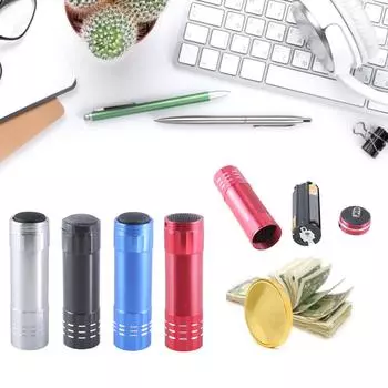 Безопасный фонарик с секретным отделением, скрытый контейнер для хранения ключей, уникальный контейнер для хранения, скрытый отсек чёрный