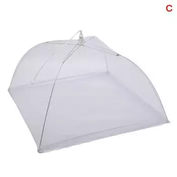 Безопасный и прочный сетчатый экран для защиты пищевых продуктов, складной сетчатый зонт, кухонный пикник, крышка для еды 43 x 43 x 20 cm