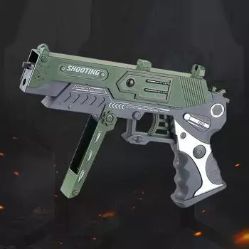 Безопасный игрушечный пистолет для мальчика, резиновый пистолет, креативный подарок на день рождения, детский пистолет зелёный
