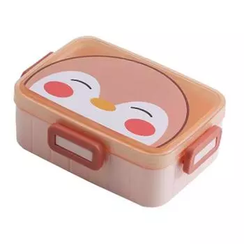 Безопасный магазин большой емкости, дизайн замка для обеда, пищевой контейнер для студентов, контейнер для еды для студентов, детский контейнер для еды жёлтый
