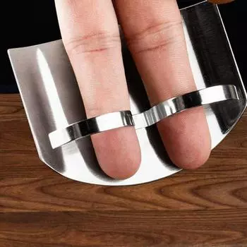 Безопасный нож для резки кухонных принадлежностей из нержавеющей стали, защита для рук, защита для пальцев при резке овощей, защита для рук 7.6*5.5cm