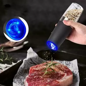 Безопасный пищевой помол Регулировка толщины Электронные мельницы с гравитационным зондированием Бытовые принадлежности Мельница для перца серебряный