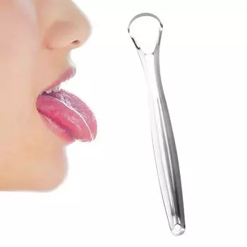 Безопасный скребок для языка из нержавеющей стали, очиститель для удаления налета, средство для свежего дыхания