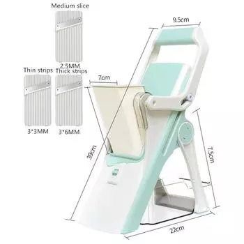 Безопасный слайсер 3 в 1, ручной измельчитель овощей, овощерезка, фруктовая нарезка картофелем фри, мясорубка, чесноком, кухонные принадлежности, гаджеты