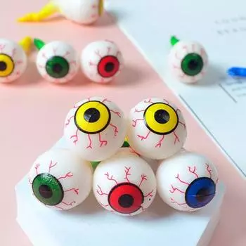 Безопасный Снятие Стресса Антидеформационный Забавный Хэллоуин Игрушка Сжимающий Глазной Мяч Декомпрессионный Детский Подарок
