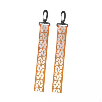 Безопасный светоотражающий кулон для одежды, светоотражающие ремни, практичный брелок для бега и ходьбы оранжевый