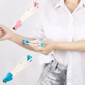 Безопасный тренажер для пальцев, многофункциональный массажер, акупунктурные точки, расслабляющий мышечный массажер для пожилых людей синий