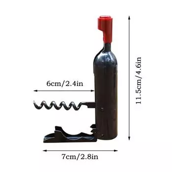 Безопасный воздушный насос Открывалка для винных бутылок С резаком для фольги Винный штопор Игла из нержавеющей стали Винный воздушный штопор Удаление пробок