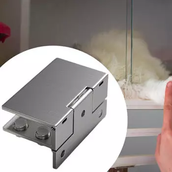 Безрамная стеклянная дверца шкафа с гидравлическими петлями, прочная фурнитура для дверей толщиной 5-8 мм, аксессуары Silvery