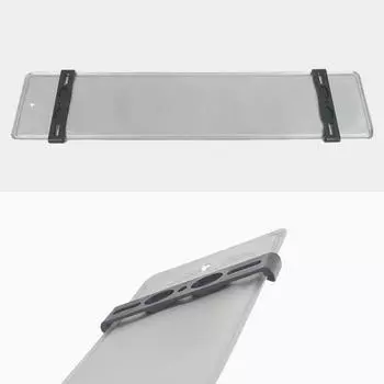 Безрамное крепление номерного знака 4 шт., устойчивые к погодным условиям рамки номерного знака, рамка номерного знака автомобиля для передних и задних автомобильных бирок, автомобильные аксессуары чёрный