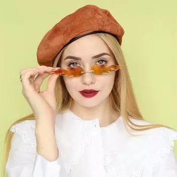 Безрамные персонализированные модные унисекс ртутные очки с пламенем и защитой от ультрафиолета, популярные женские и мужские очки, новые солнцезащитные очки, цветные, ручной работы