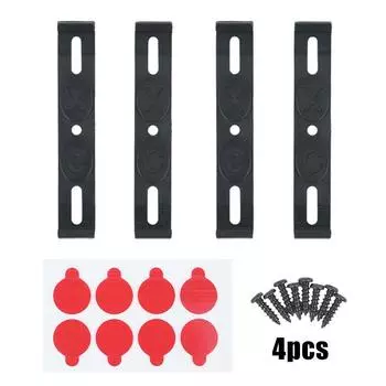 Безрамный держатель номерного знака, крепление 4 шт., устойчивый к погодным условиям автомобильный держатель тегов, рамка для автомобильных тегов для передних и задних автомобильных тегов чёрный