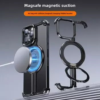 Безрамный металлический чехол-подушка безопасности Paifan для iPhone 15 Pro Max iPhone 13 Pro Max