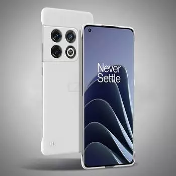 Безрамочный тонкий матовый жесткий чехол для OnePlus 10 Pro One Plus 10 Pro 5G противоударный чехол для телефона For OnePlus 10 Pro чёрный