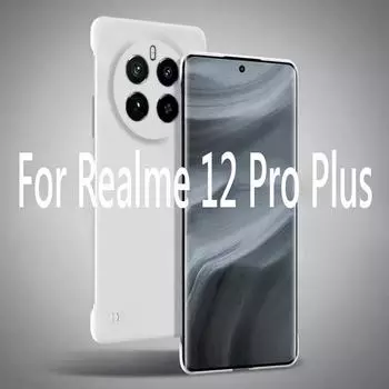 Безрамочный тонкий матовый жесткий чехол для задней панели для Realme 12 Pro Plus Realme12 Pro + Plus 5G противоударный чехол Fundas Coque For Realme 12 Pro чистый