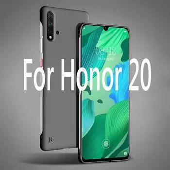 Безрамочный тонкий матовый жесткий чехол из поликарбоната для Huawei Honor 20 Pro Honor20 Pro Nova 5T Nova5T противоударный чехол Fundas Coque For Honor 20 чёрный