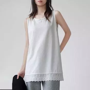 Безрукавки хлопковые свободные футболки с бретельками через шею женские летние безрукавки тонкие эластичные принтованные безрукавки M белый