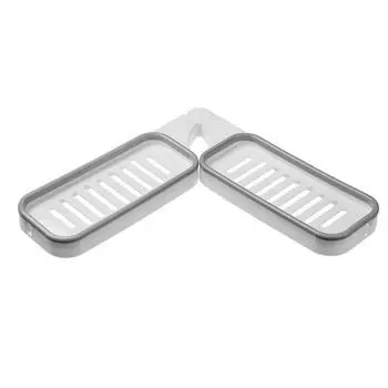 Безударные присоски, угловой держатель для ванной комнаты, настенная полка для хранения 66*3cm серый