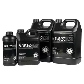 Безупречная смола для высокопроизводительного образца эпоксидной смолы с замедленным отверждением, речная смола для различных крупных работ, литье, смола, 400 г, тип, 2-компонентная чёрный