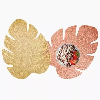 Безвкусный коврик для посуды, нескользящий полезный креативный полый коврик для подорожника золотистый