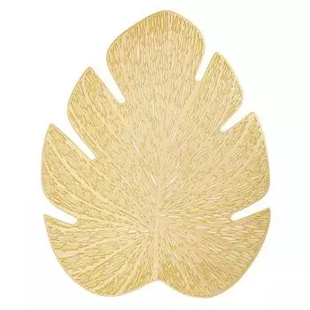 Безвкусный коврик для посуды, нескользящий полезный креативный полый коврик для подорожника золотистый