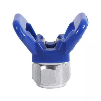 Безвоздушный краскопульт для распыления краски, защитный наконечник пистолета, сменное седло сопла, универсальный инструмент, синий, новый