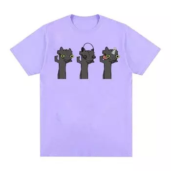 Беззубик танцы забавные мем графические футболки мужские женские летние повседневные футболки высокого качества большого размера футболка из 100% хлопка топы S чёрный